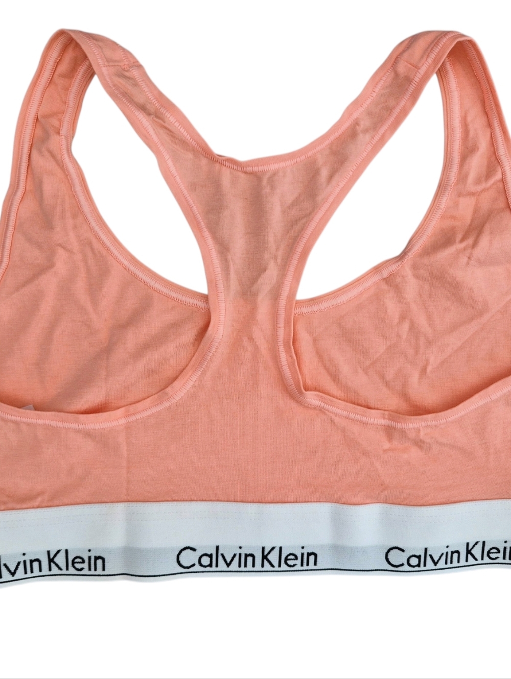 Calvin Klein Women’s Racerback Bralettes 3 pack - Teal, Light Periwinkle & Peach - Picture 8 of 11